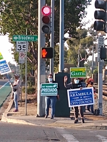 Sign Waving 4